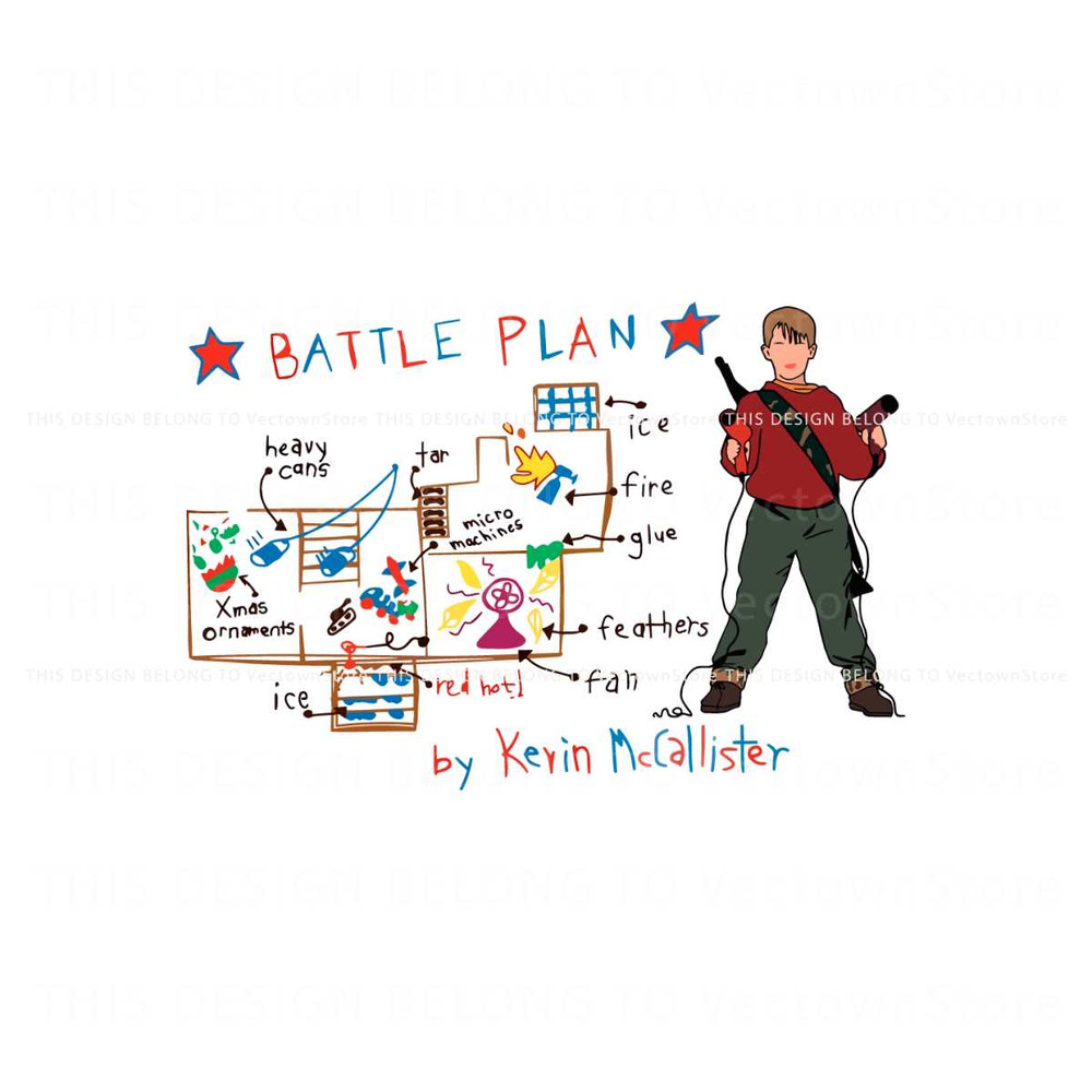 Battle Plan By Kevin McCallister Home Alone SVG Cricut Files.jpg