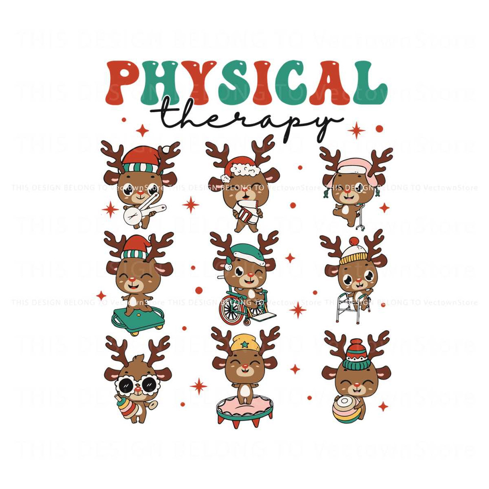 Christmas Physical Therapist Cute Reindeer SVG Cricut Files.jpg