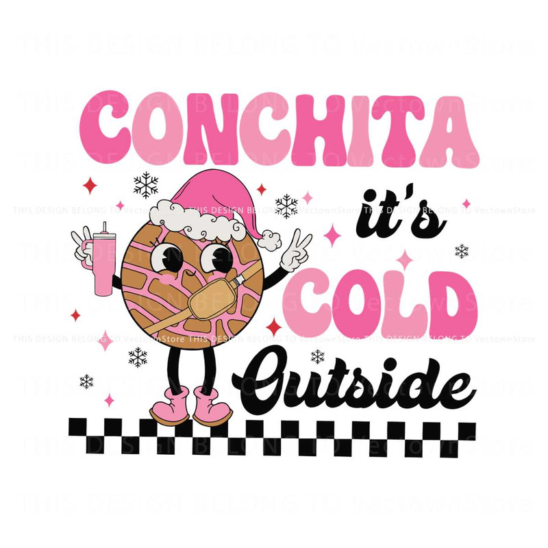 Conchita Its Cold Outside Mexican Christmas SVG Design File.jpg