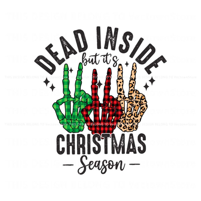 Dead Inside But Its Christmas Season SVG Cutting Digital File.jpg