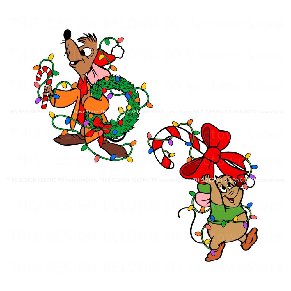 Disney Jaq And Gus Gus Christmas SVG Graphic Design File.jpg