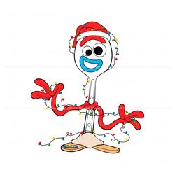disney toy story forky christmas lights svg digital file, trending digital file