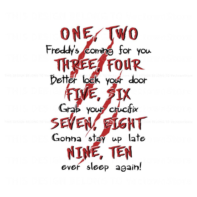 Freddy Coming For You Nightmare On Elm Street SVG File.jpg