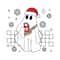 Funny Cute Ghost Christmas Santa Hats SVG File For Cricut.jpg