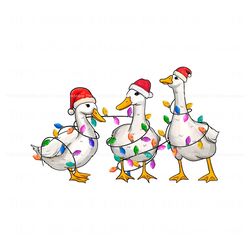 Funny Merry Goosemas Santa Hat PNG Sublimation Design, Trending Digital File