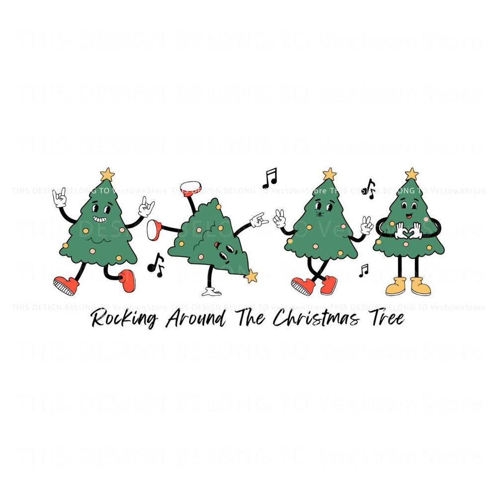 Funny Rocking Around The Christmas Tree SVG Cricut Files.jpg