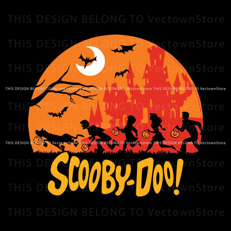 Funny Scooby Doo Moon Halloween SVG Graphic Design File.jpg