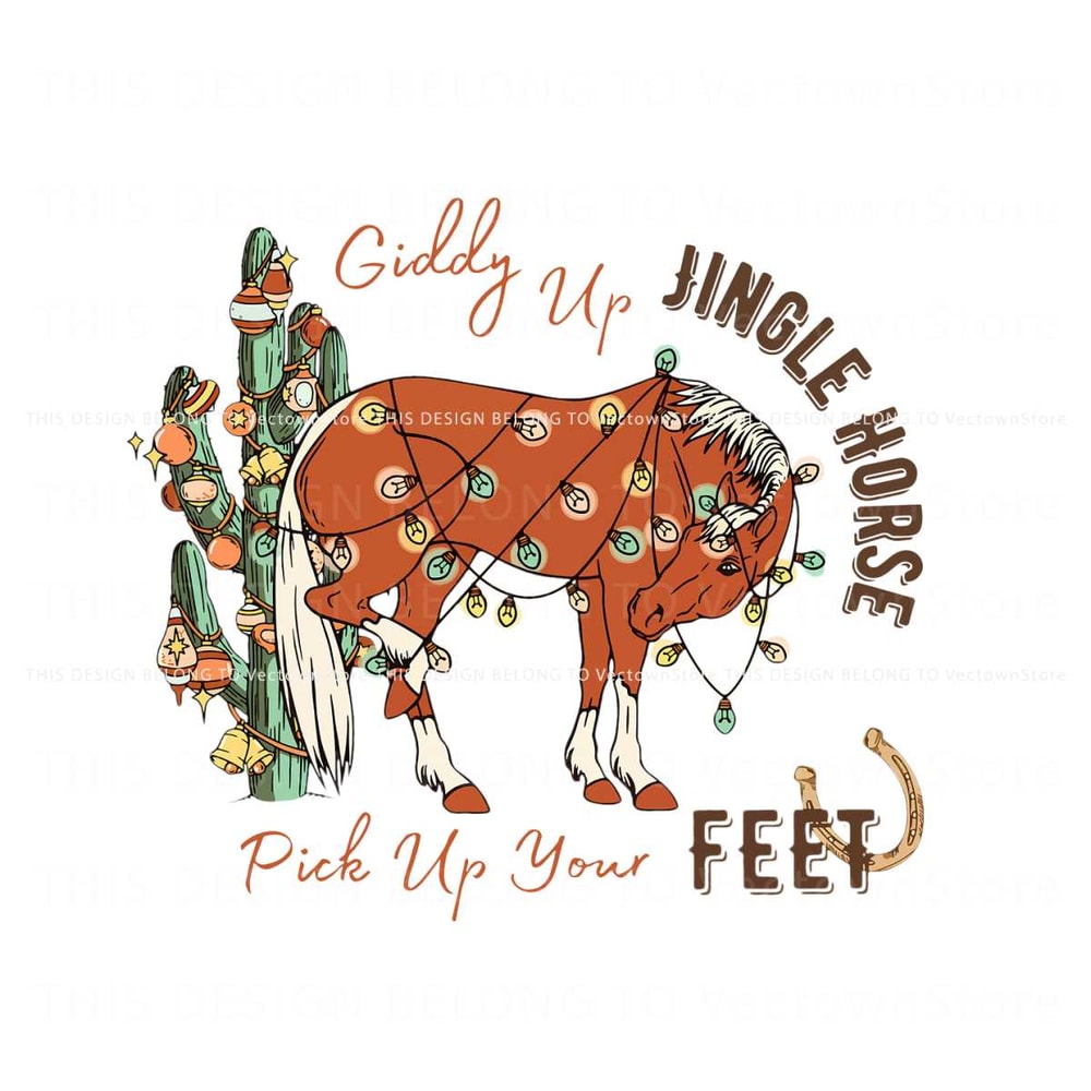 Giddy Up Jingle Horse Pick Up Your Feet PNG Download.jpg
