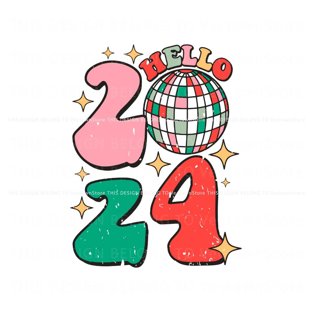 Hello 2024 Retro Merry Christmas And Happy New Year SVG.jpg