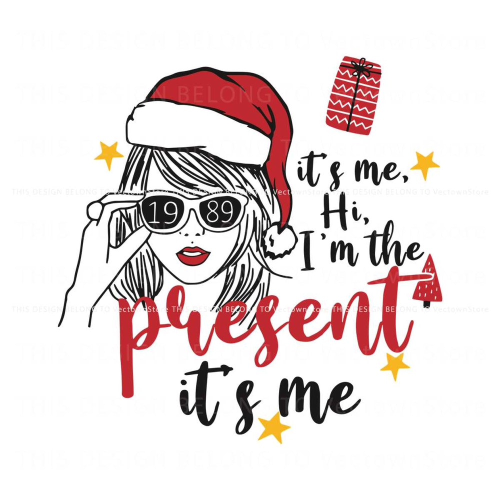 Its Me Hi Im The Present Its Me Taylor 1989 Glasses SVG File.jpg
