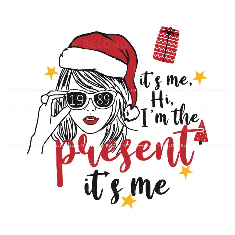 Its Me Hi Im The Present Its Me Taylor 1989 Glasses SVG File.jpg