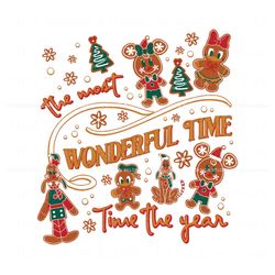 its the most wonderful time of the year gingerbread svg, trending digital file