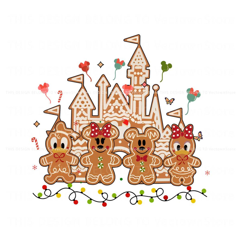 Mickey And Friends Gingerbread Castle SVG For Cricut Files.jpg