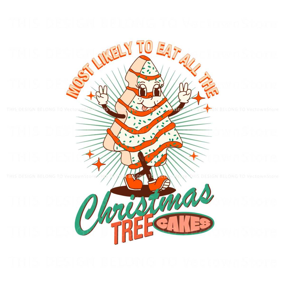 Most Likely To Eat All The Christmas Tree Cake SVG File.jpg