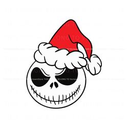 nightmare before christmas jack skellington santa svg file, trending digital file