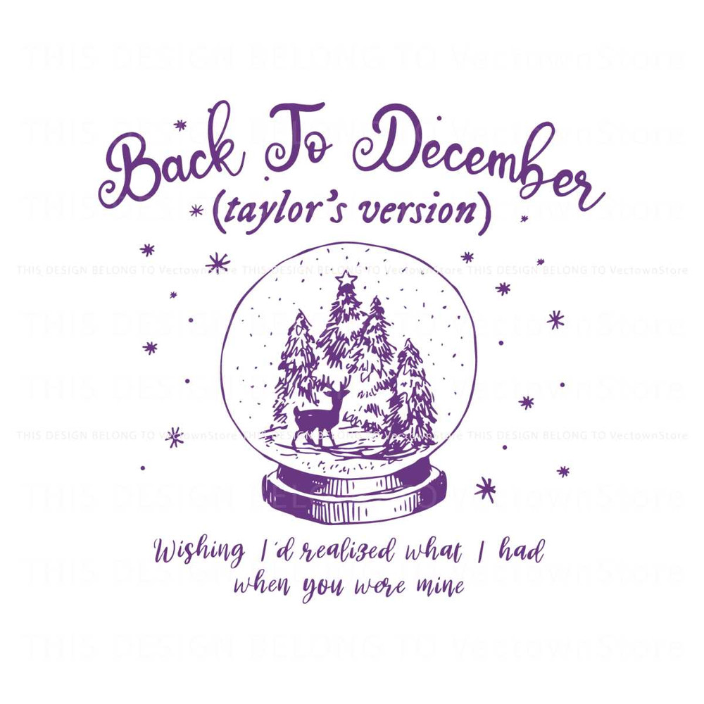 Retro Christmas Back To December Taylor Version SVG File.jpg