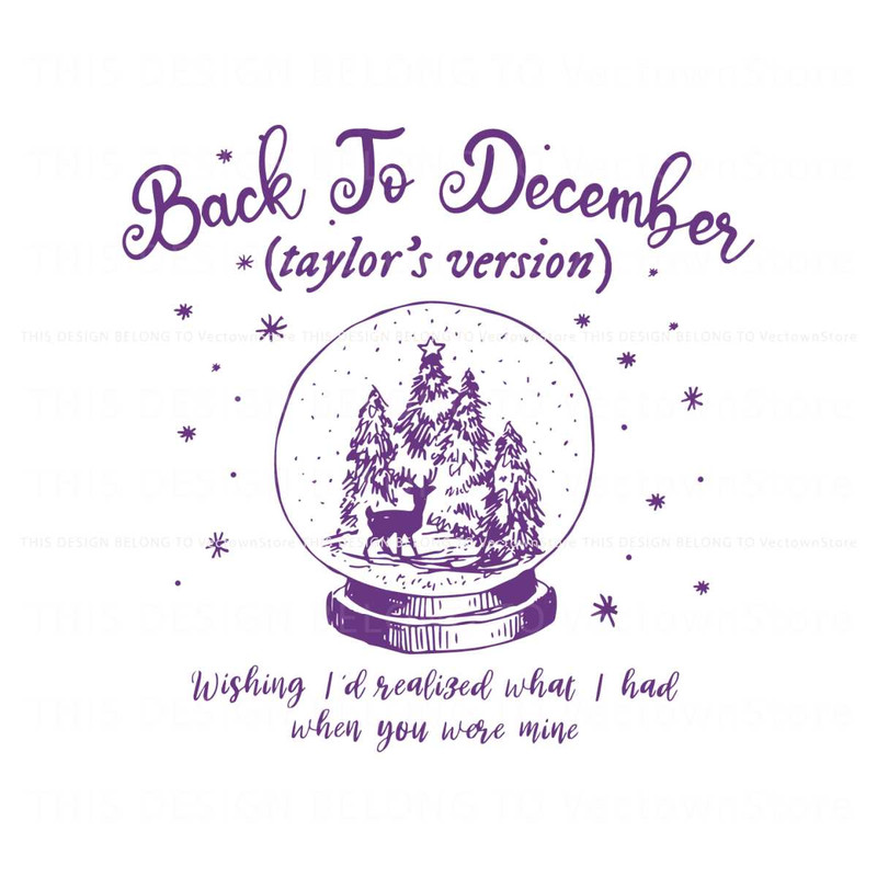 Retro Christmas Back To December Taylor Version SVG File.jpg