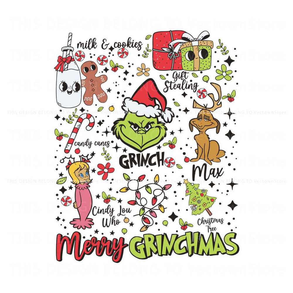 Retro Christmas Grinch And Friend Merry Grinchmas SVG File.jpg