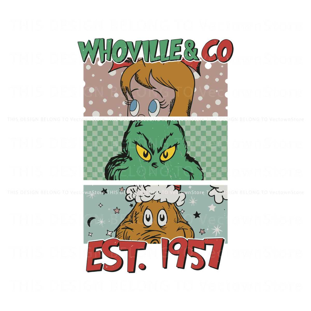 Retro Christmas Whoville And Co Est 1957 SVG File For Cricut.jpg