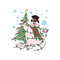 Retro Frosty The Snowman Christmas Tree SVG Cricut Files.jpg