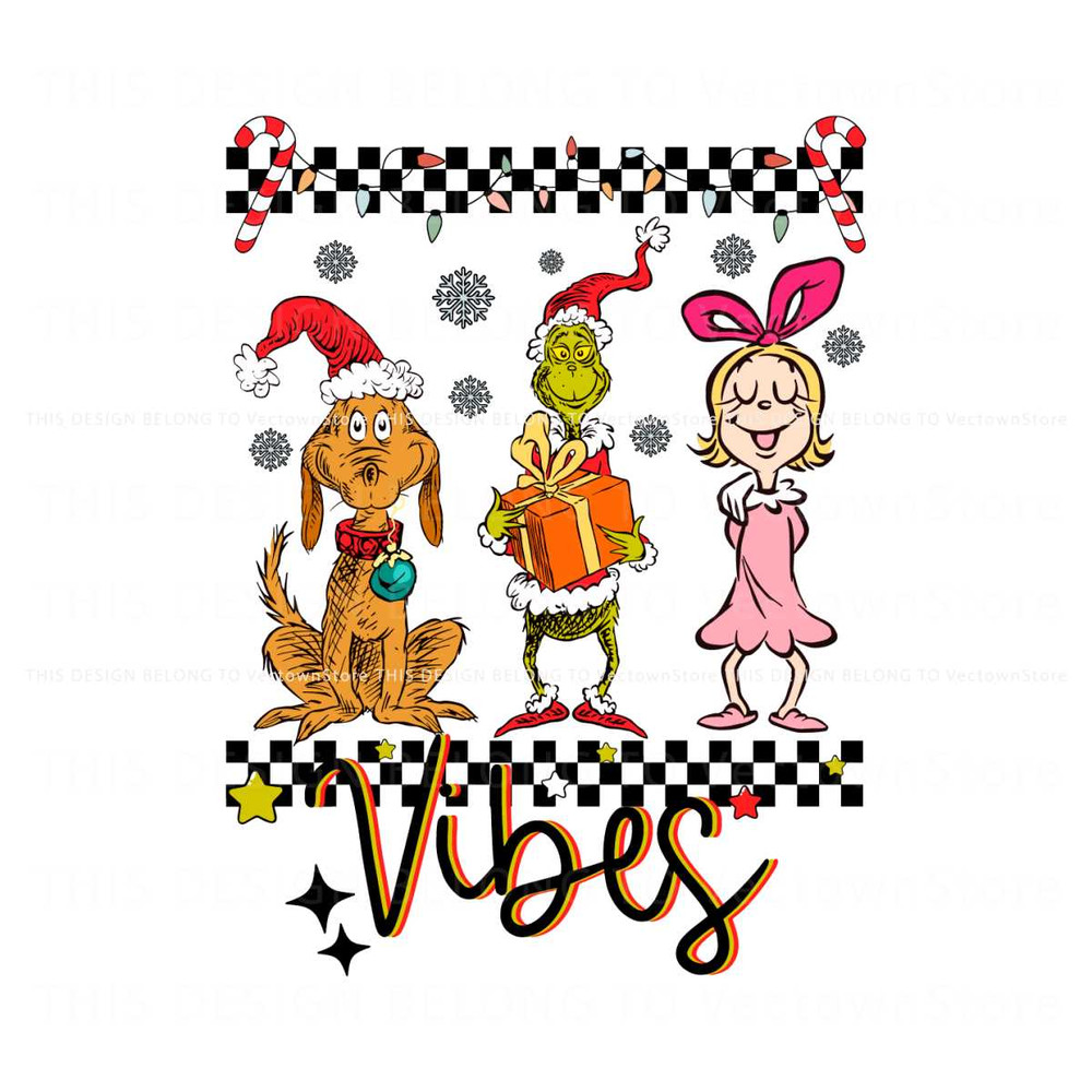 Retro Grinch Cindy Lou Who Christmas Vibes SVG Download.jpg