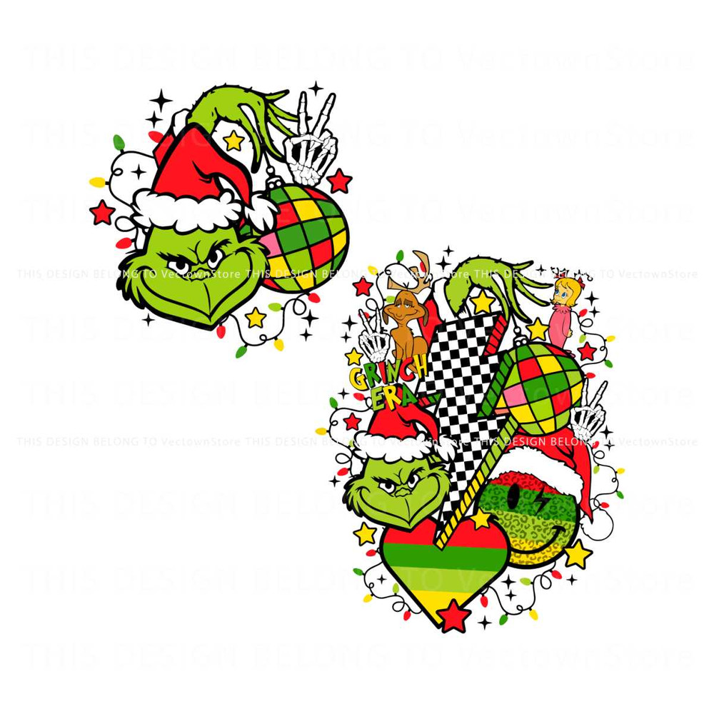 Retro Grinchmas Grinch Era Lightning Bolt SVG Download.jpg