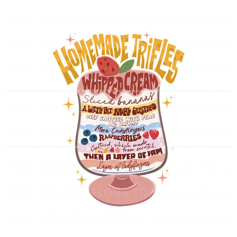 Retro Homemade Trifles Whipped Cream PNG Download.jpg