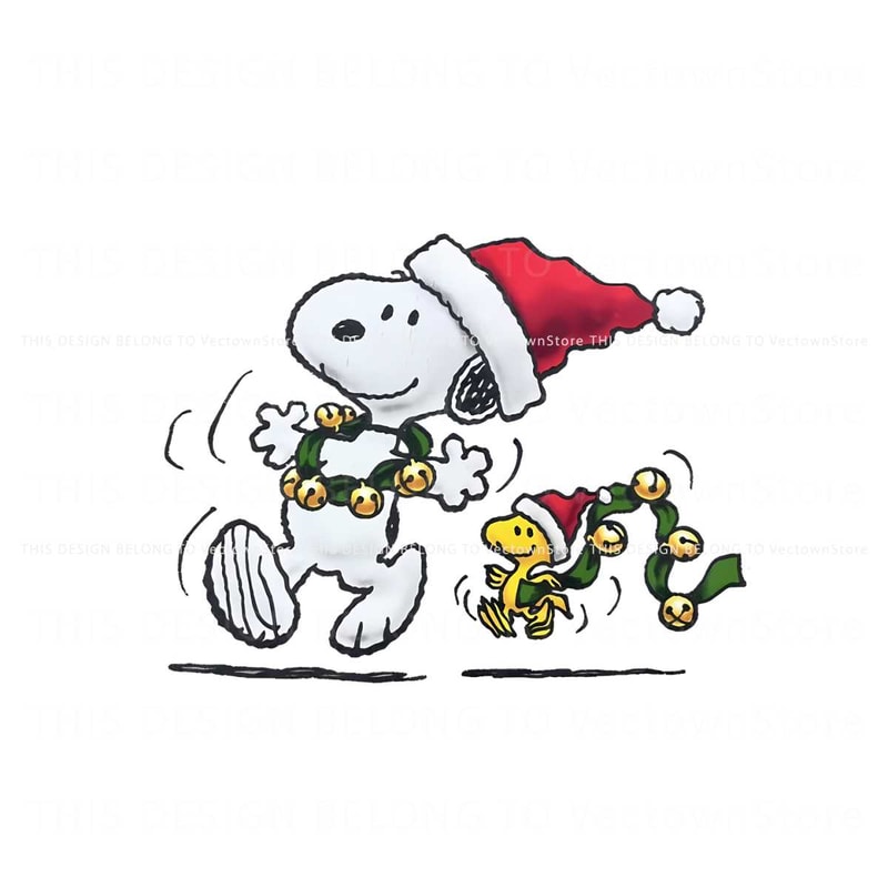 Santa Snoopy Christmas Cartoon Dog PNG Download.jpg