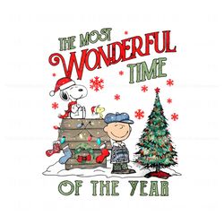snoopy the most wonderful time of the year png file, trending digital file