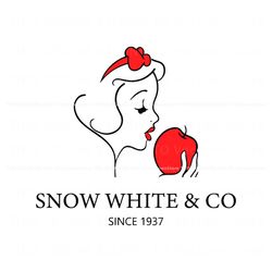 snow white and co since 1937 svg graphic design file, trending digital file