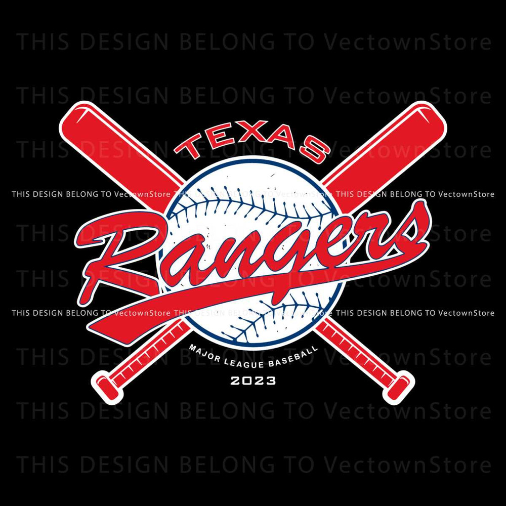 Texas Rangers Baseball MLB Team SVG Cricut Files.jpg