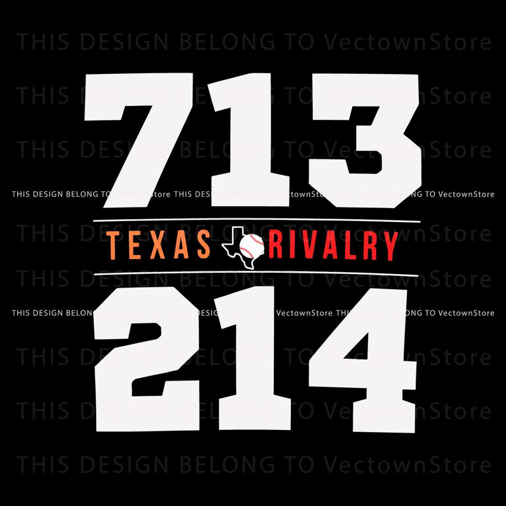 Texas Showdown Rivalry 713 214 SVG Cutting Digital File.jpg