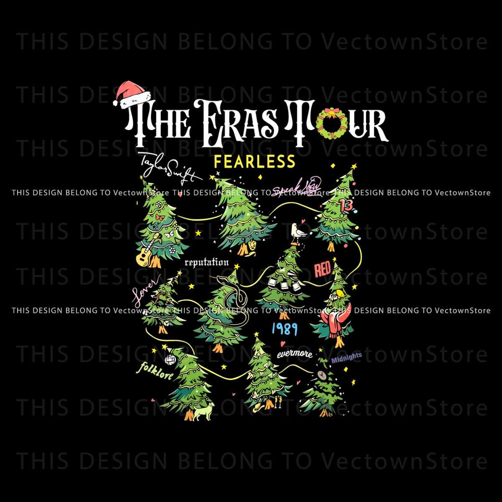 The Eras Tour Taylor Christmas Tree Albums SVG Cricut Files.jpg