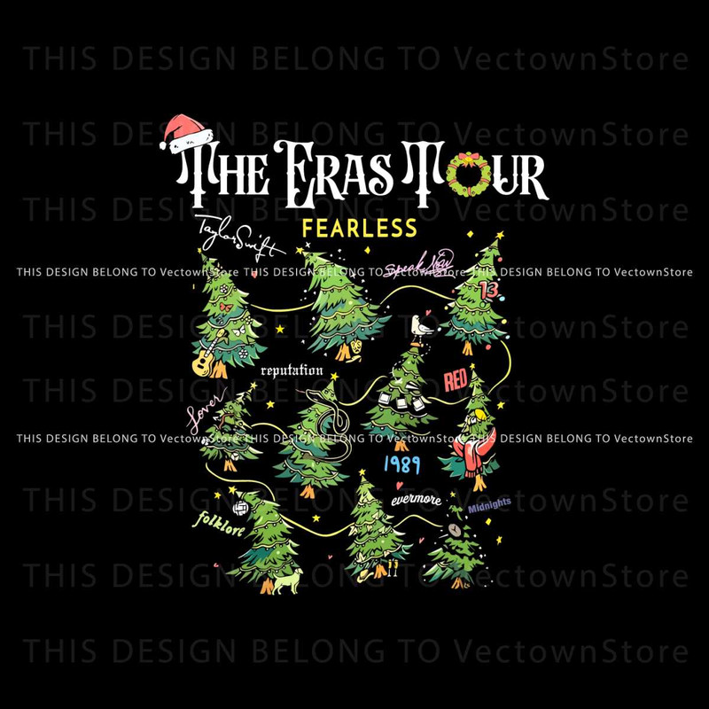 The Eras Tour Taylor Christmas Tree Albums SVG Cricut Files.jpg