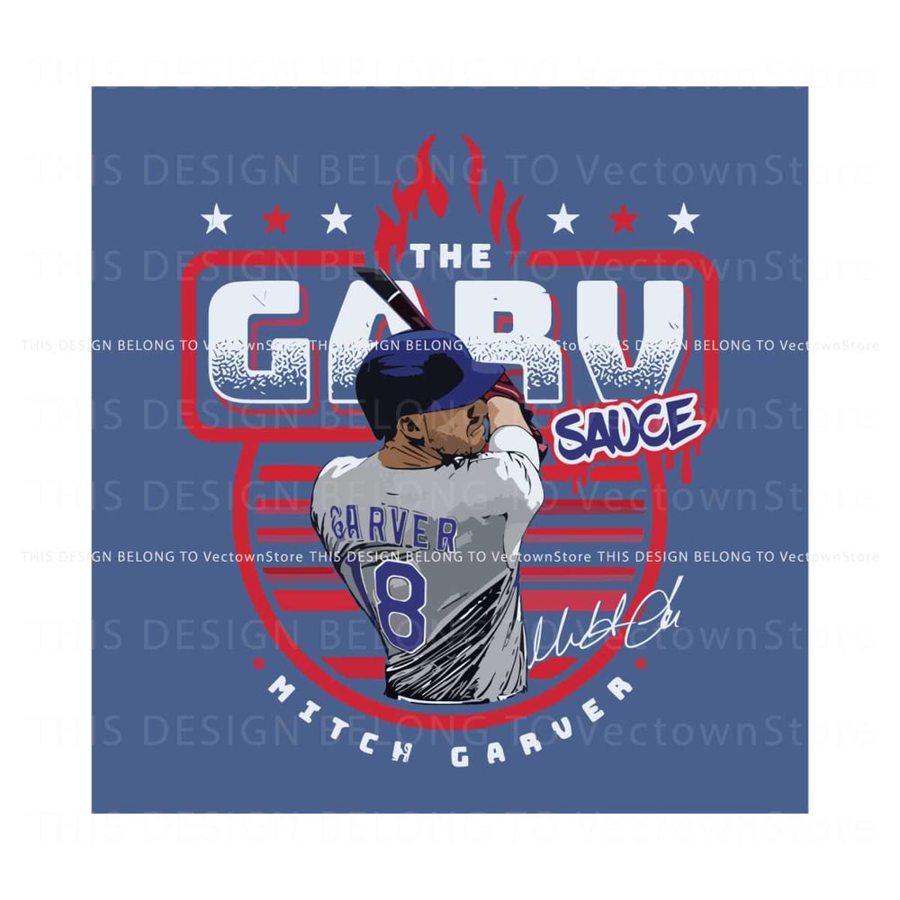 The Garv Sauce Mitch Garver Texas Player SVG Cricut File.jpg