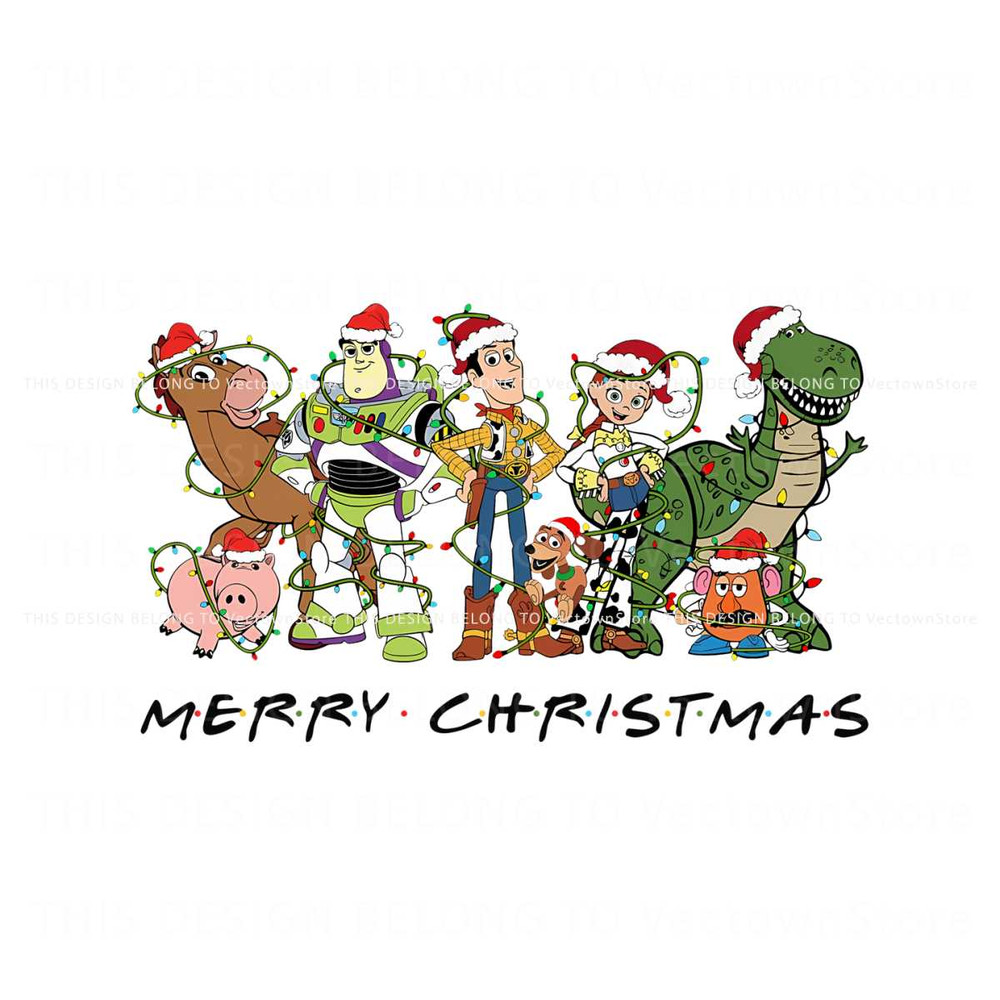 Toy Story Christmas Charatcers PNG Sublimation Design.jpg