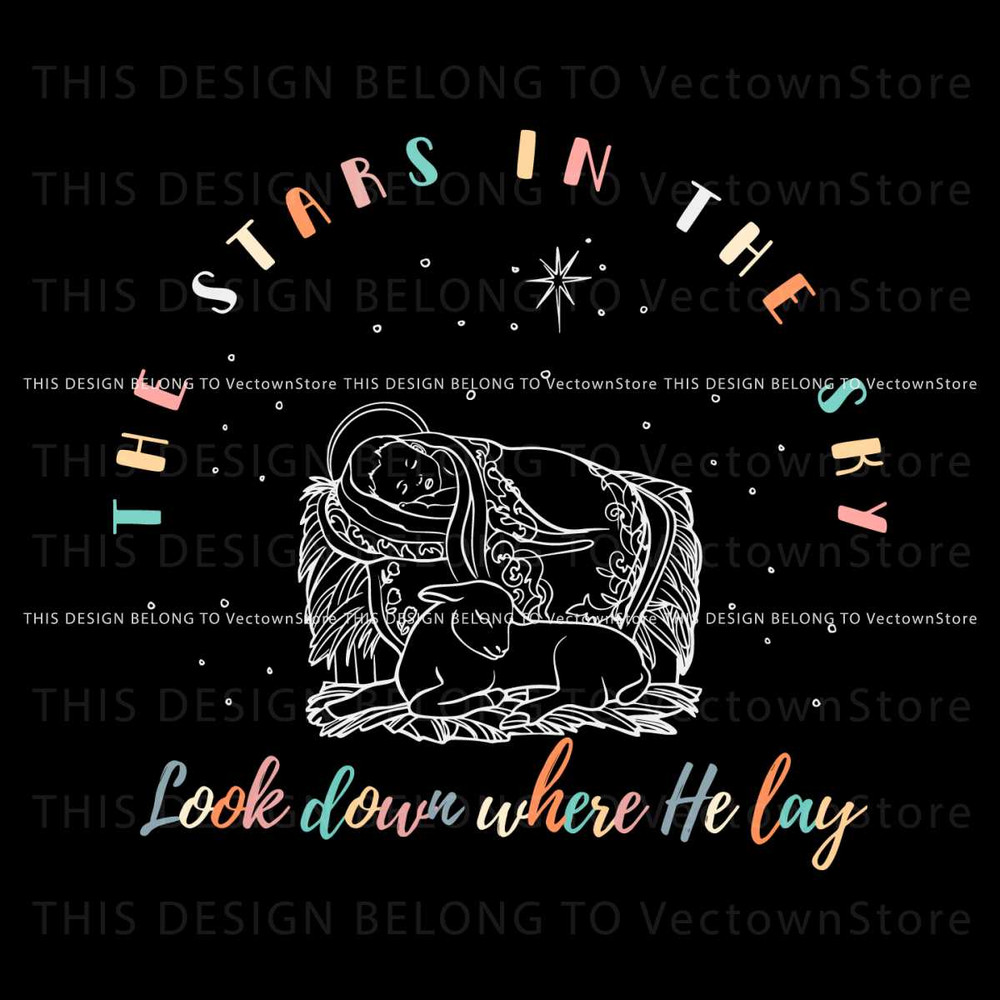 True Story The Stars In The Sky Nativity Scene SVG Download.jpg