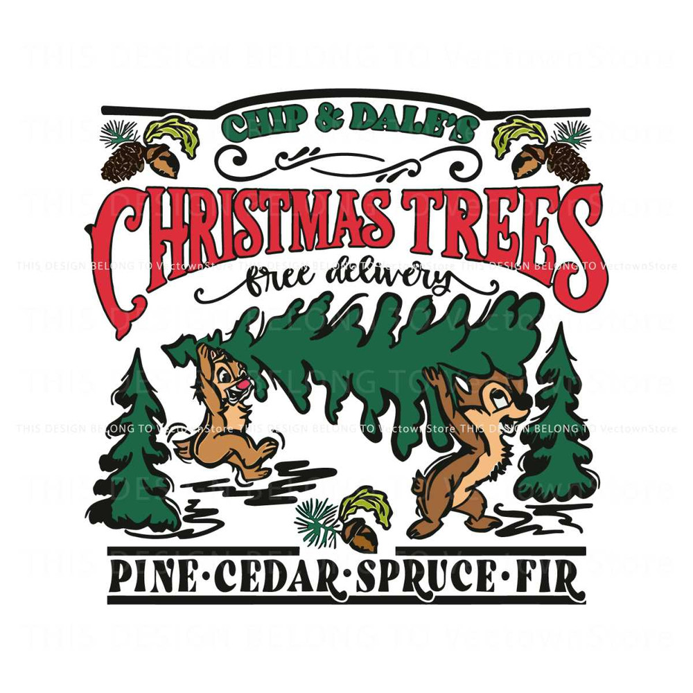 Vintage Disney Couples Chip And Dale Christmas SVG File.jpg