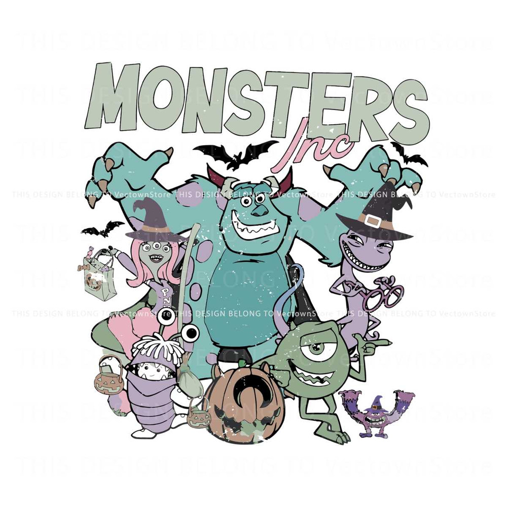 Vintage Disney Monster Inc Halloween SVG File For Cricut.jpg