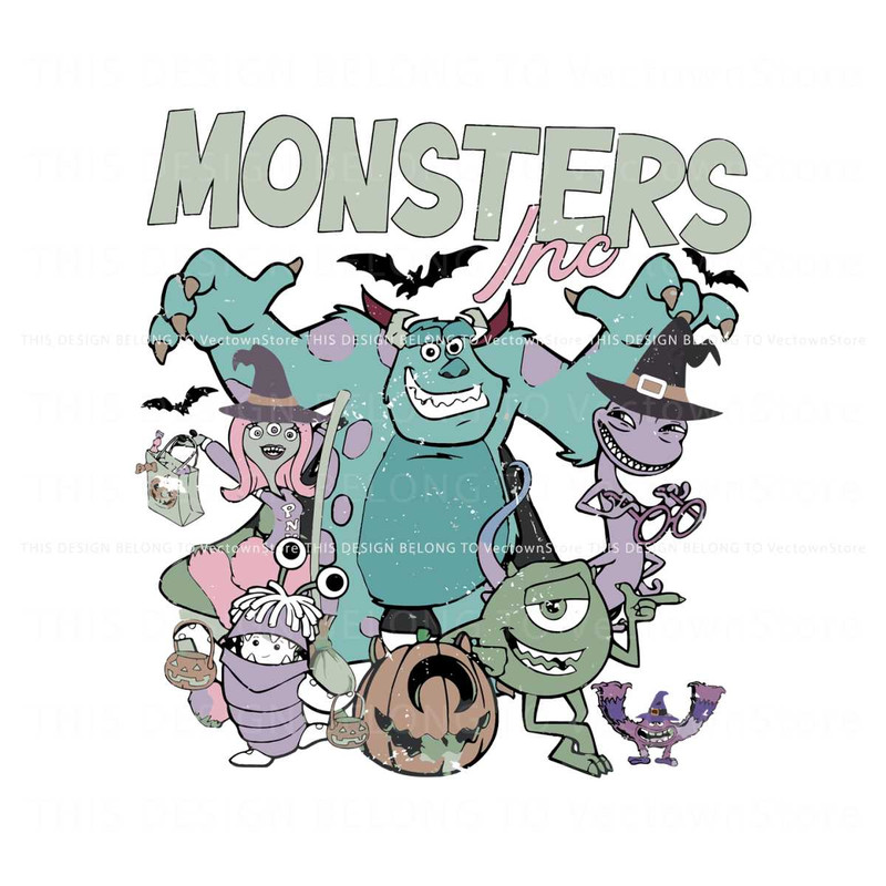 Vintage Disney Monster Inc Halloween SVG File For Cricut.jpg