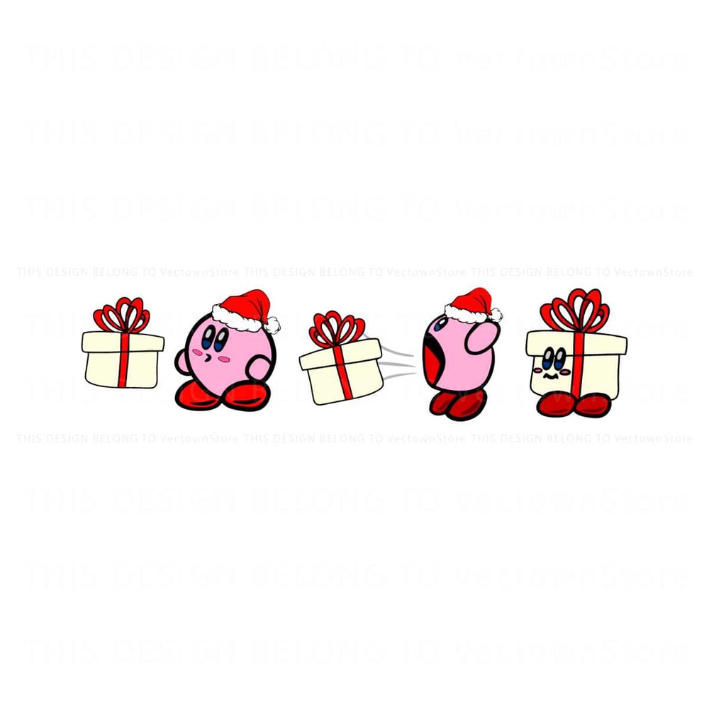 Vintage Kirby Christmas Gift SVG Graphic Design File.jpg