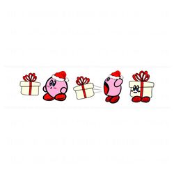 vintage kirby christmas gift svg graphic design file, trending digital file