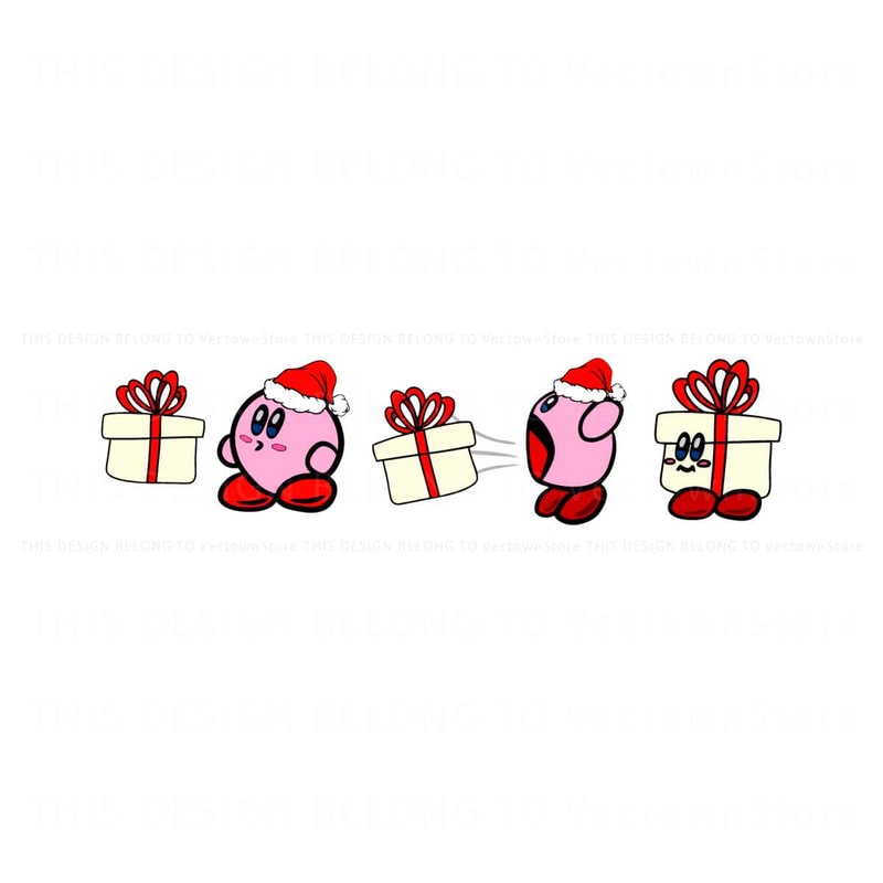 Vintage Kirby Christmas Gift SVG Graphic Design File.jpg