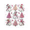 Vintage Mickey And Friends Pink Christmas Tree PNG File.jpg