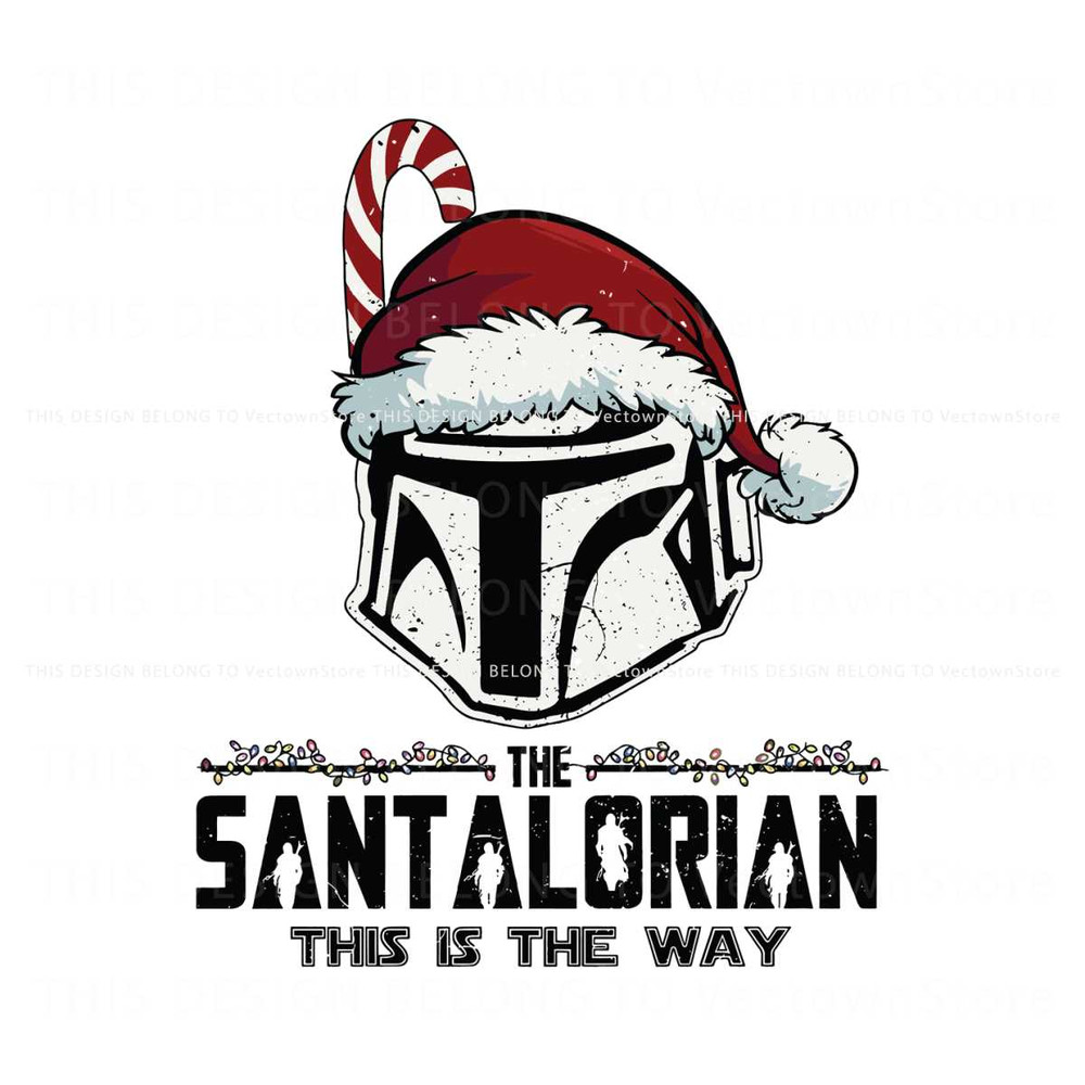 Vintage The Santalorian Hunter Christmas SVG Download.jpg