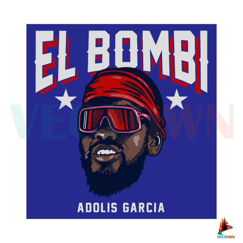 Adolis Garcia El Bombi SVG Texas Ranger SVG Cutting Digital File.jpg