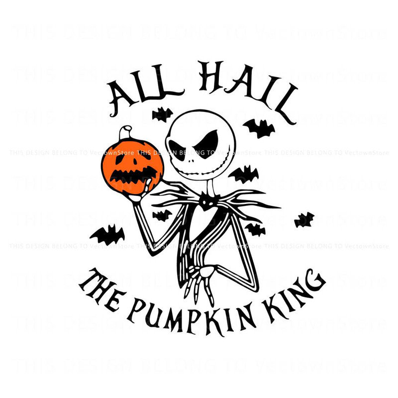 All Hail The Pumpkin King Halloween SVG File For Cricut.jpg