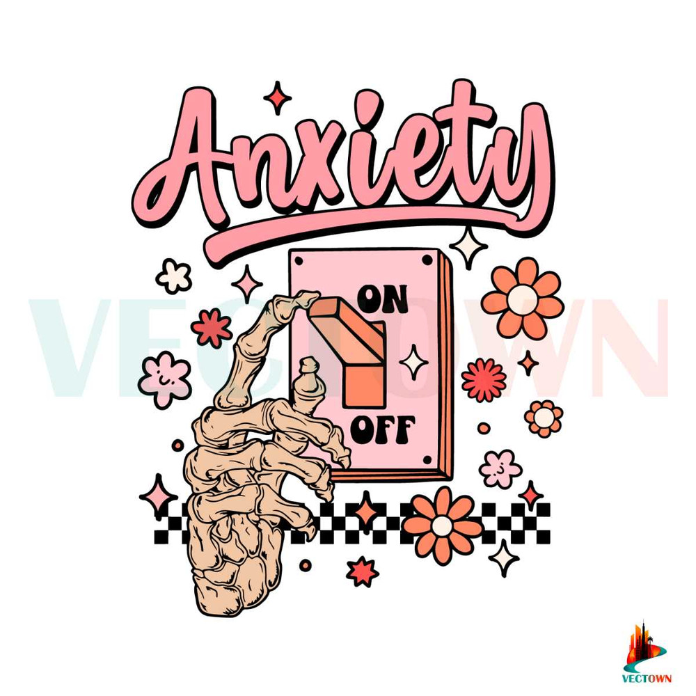 Anxiety On SVG Mental Health Awareness SVG Digital File.jpg
