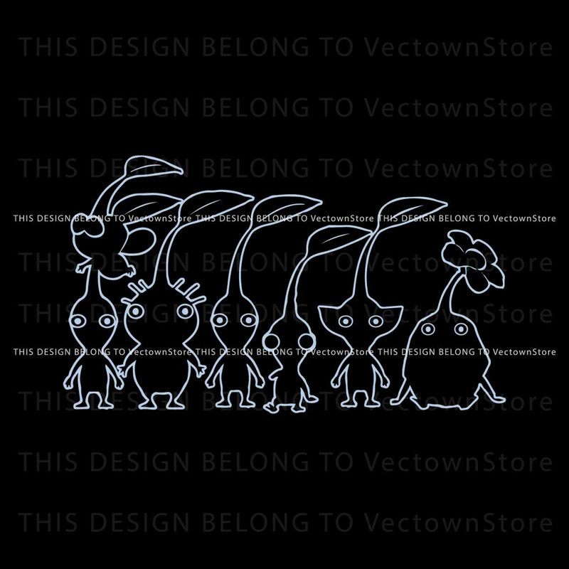 Art Cute Pikmin Characters Gaming SVG Graphic Design File.jpg