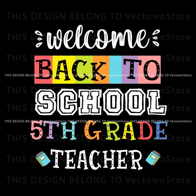 Back To School 5th Grade Teacher SVG Cutting Digital File.jpg